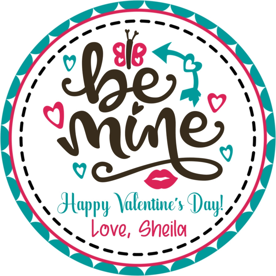 Be Mine valentine sticker