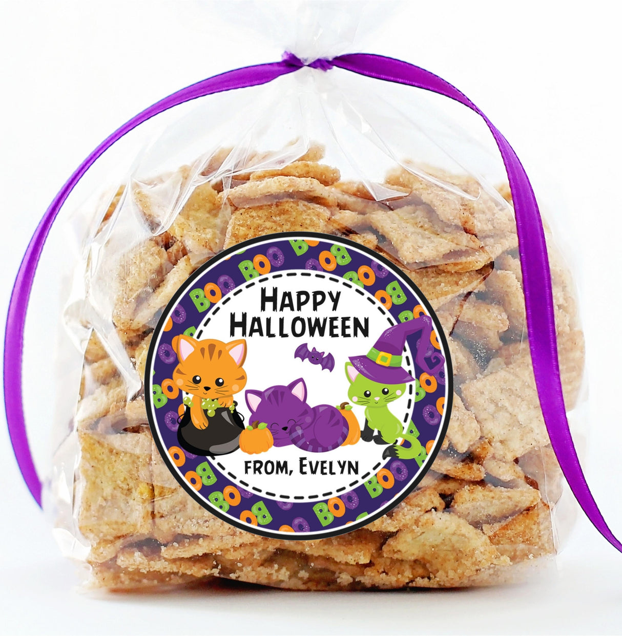 Black Cat Halloween Stickers