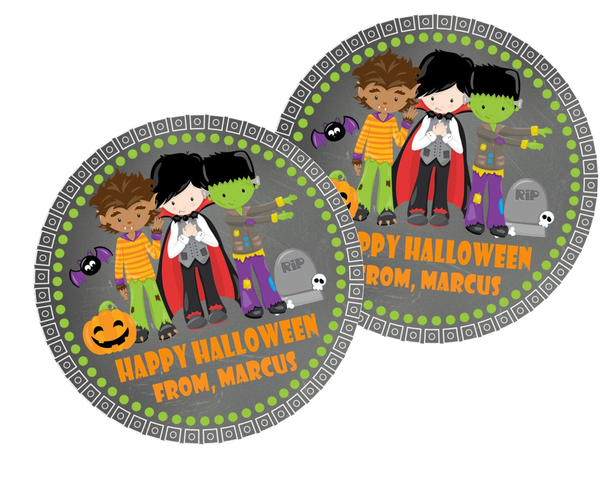 Boys Halloween Stickers