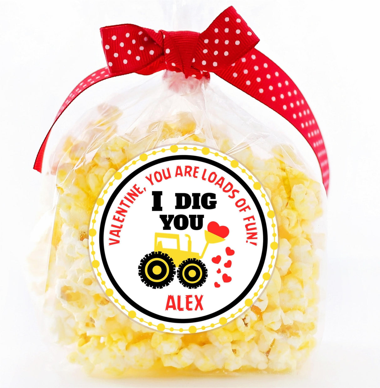 Kids classroom construction Valentine sticker design