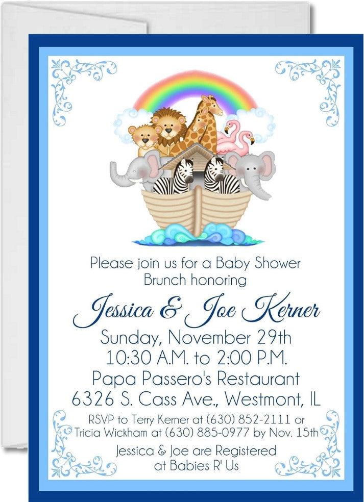 Noah's Ark Baby Shower Invitations