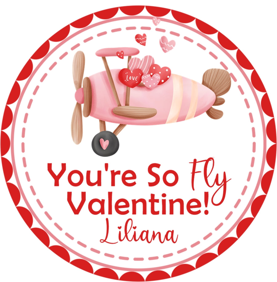 airplane plane awesome valentine sticker