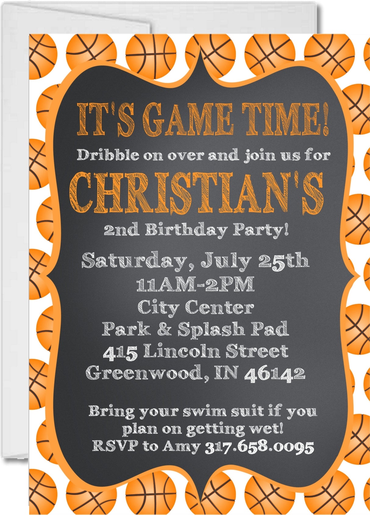 basketball invitation cards sports birthday style