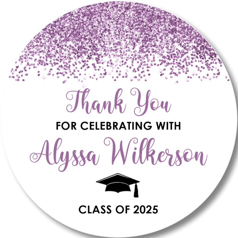 Confetti Graduation Stickers