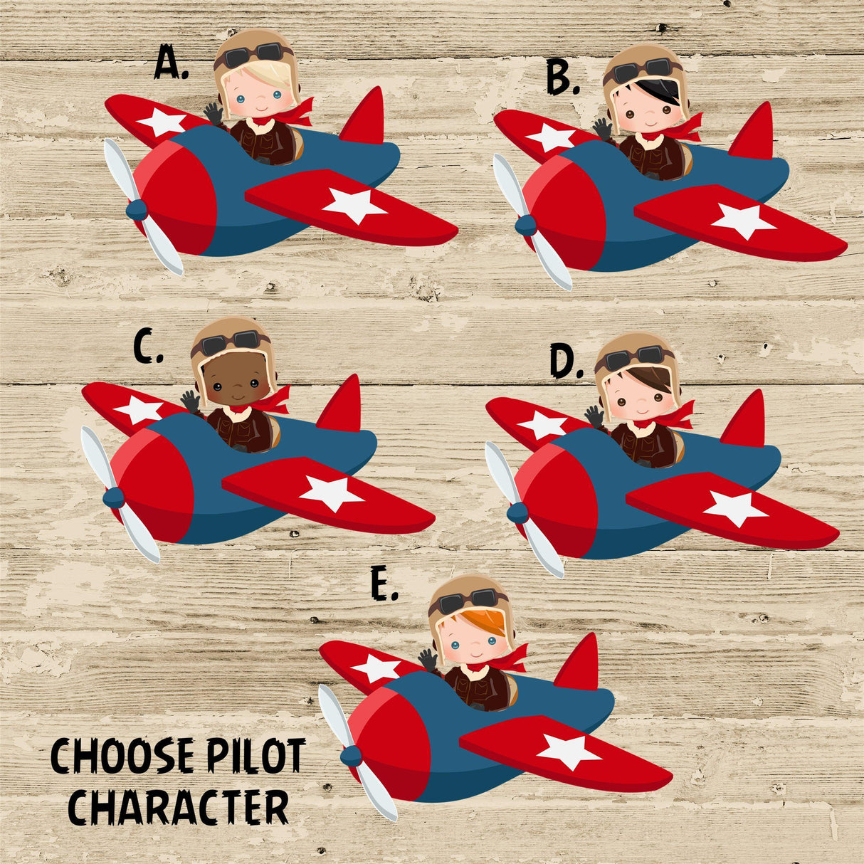 Airplane Address Labels For Boys