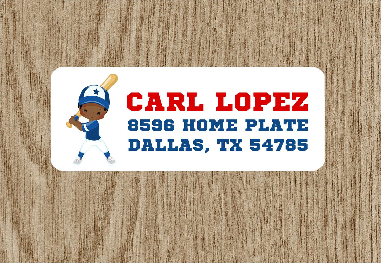 Baseball Address Labels