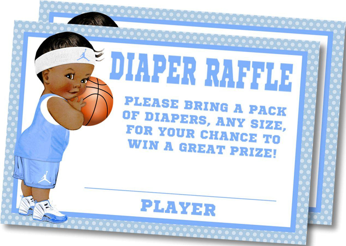 Basketball Diaper Raffle Tickets