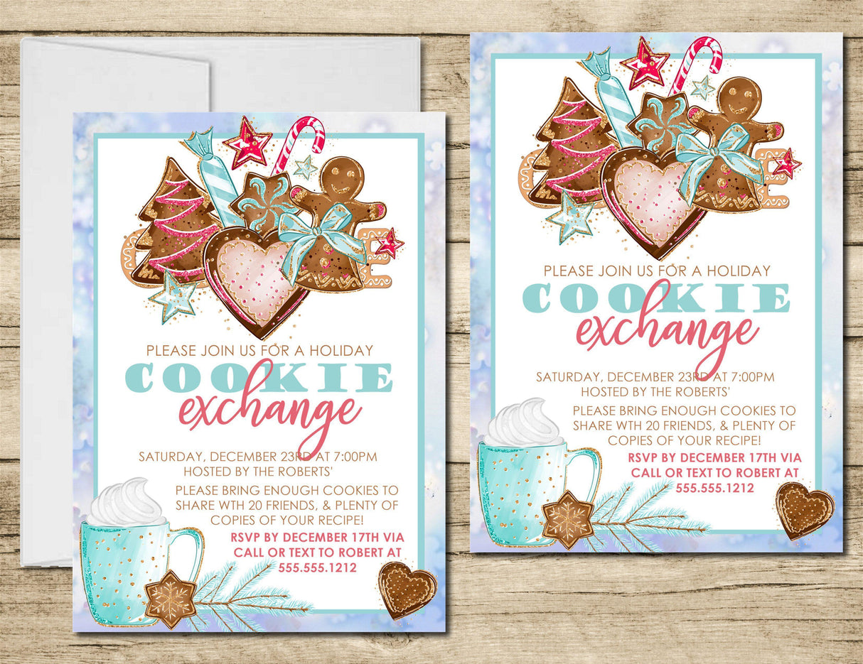 Christmas Cookie Exchange Invitations