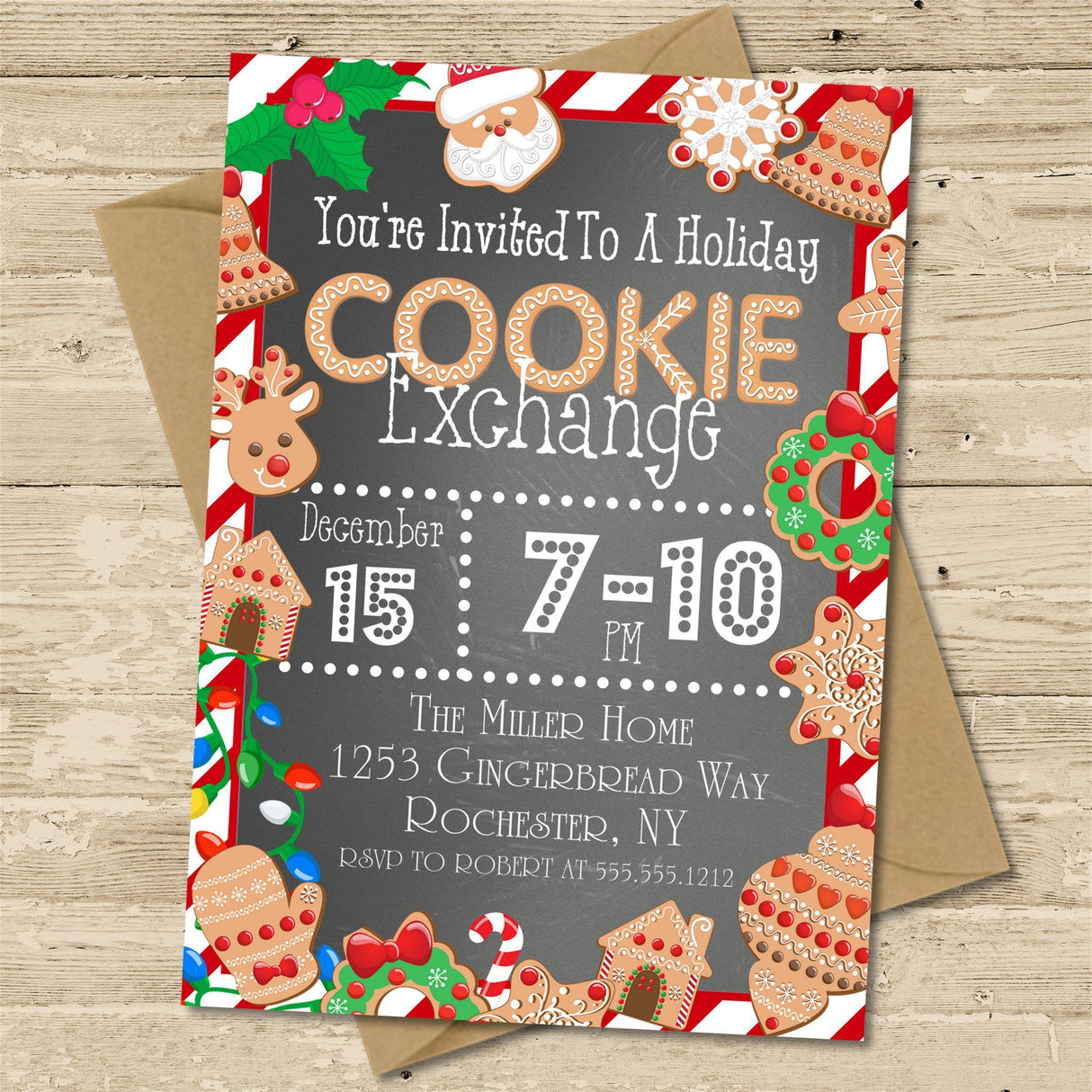 Christmas Cookie Exchange Invitations