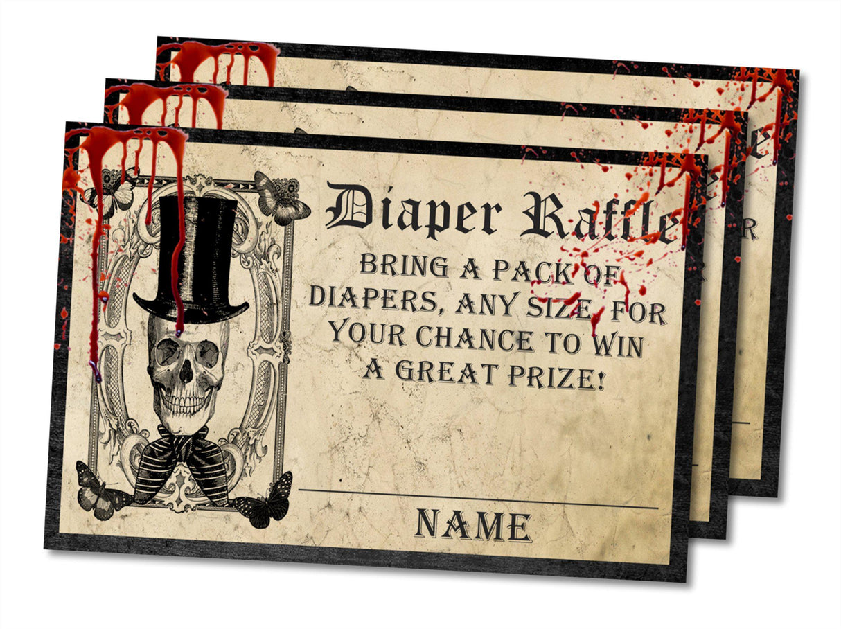 Halloween Diaper Raffle Tickets