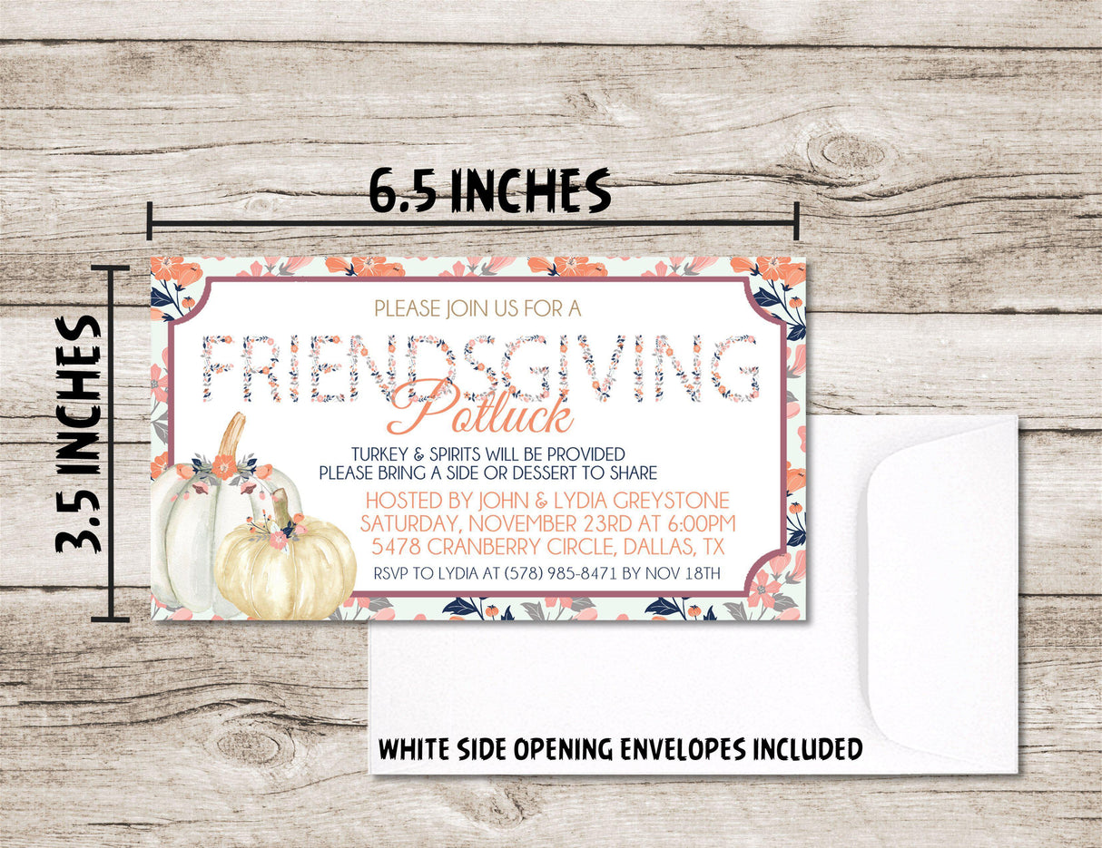 Thanksgiving or Friendsgiving Invitations