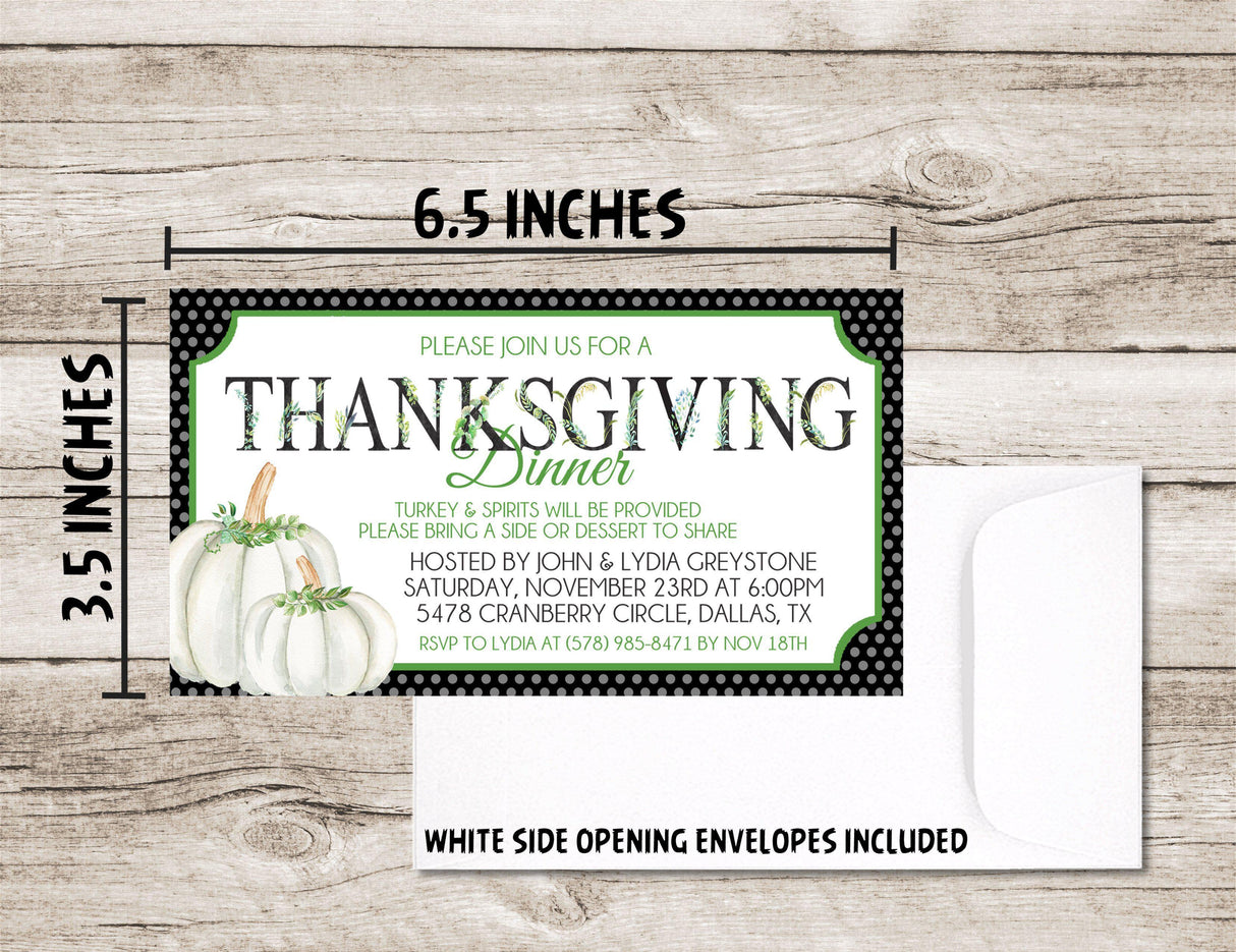 Thanksgiving or Friendsgiving Invitations