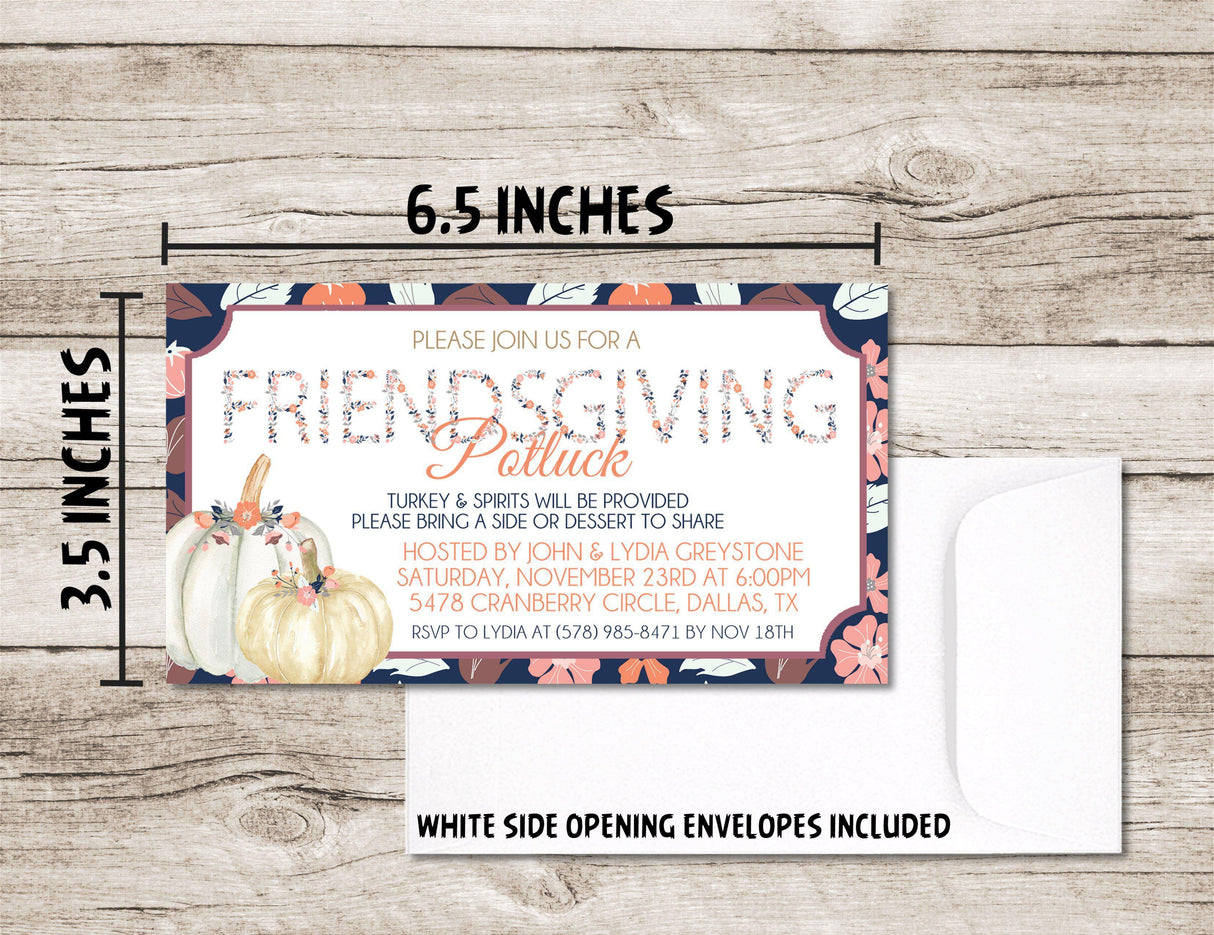 Thanksgiving or Friendsgiving Invitations