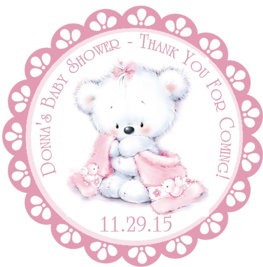 baby girl bear sticker