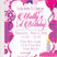 1st birthday party invitations pink birthday cake design