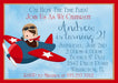 Airplane Birthday Party Invitations