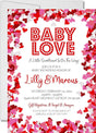 Baby Love Valentine's Day Baby Shower Invitations