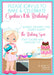 Baking Birthday Party Invitations