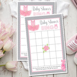 Ballet Baby Shower Bingo Cards