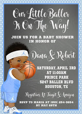 Basketball Baby Shower Invitations