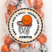 Basketball Birthday Party Stickers