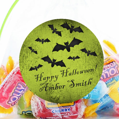 Bat Halloween Stickers or Favor Tags