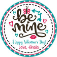 Be Mine valentine sticker