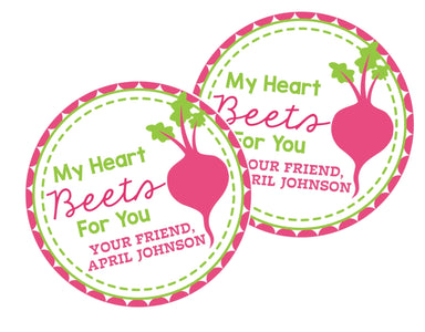 Beet Valentine's Day Stickers