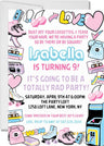 80s Birthday Party Invitations – Retro 80s Birthday Invitations