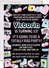 80s Birthday Party Invitations – Retro 80s Birthday Invitations