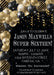 Black And Gold Balloon Super 16 Birthday Party Invitations