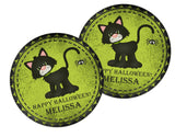 Black Cat Halloween Stickers