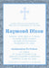 Blue And White First Communion Invitations