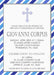 Blue And White Striped First Communion Invitations