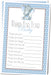 Blue Elephant Baby Shower Wish Cards