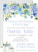 Blue Fall Pumpkin Baby Shower Invitations