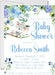 Blue Koala Baby Shower Invitations