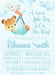 Blue Teddy Bear Baby Shower Invitations