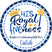 Blue royal prince 5th birthday party favor sticker