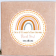 Boho rainbow birthday sticker