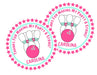 Bowling Birthday Party Stickers