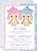 Boy Girl Twins Winter Snowflake Baby Shower Invitations