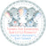 Boy girl twin elephant baby shower stickers for favors and decorations