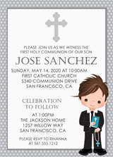 Boys First Communion Invitations