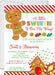 Boys Gingerbread Christmas Baby Shower Invitations