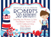 Boys Nautical Birthday Party Invitations