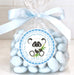 Boys Panda 1st Birthday Party Stickers