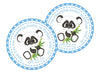 Boys Panda 1st Birthday Party Stickers