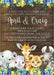 Boys Safari Animals Baby Shower Invitations