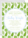 Boys Tropical Leaf Baby Shower Invitations